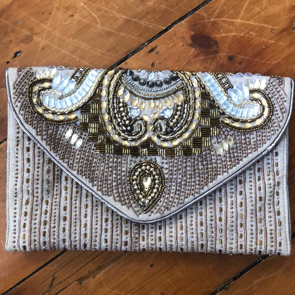 Gold Embellished Clutch